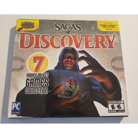 4 for $25 Sagas of Discovery Mystery Masters 7 Hidden Object PC DVD ROM Sealed - Picture 1 of 2